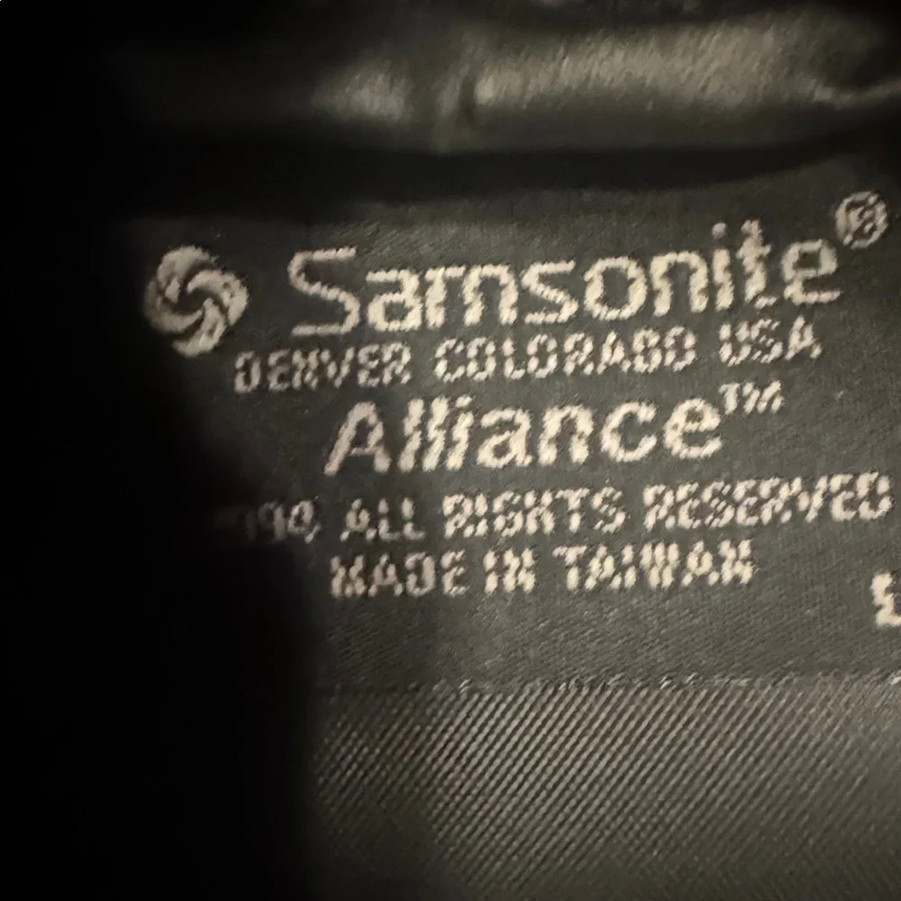NWT, Samsonite Black Carry On Bag, Vintage